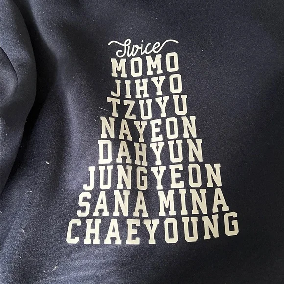 Twice Logo Navy Blue Hoodie - Picture 6 of 6